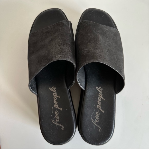 Free People Harbor Flatform Platform Leather Sandals - Picture 5 of 6